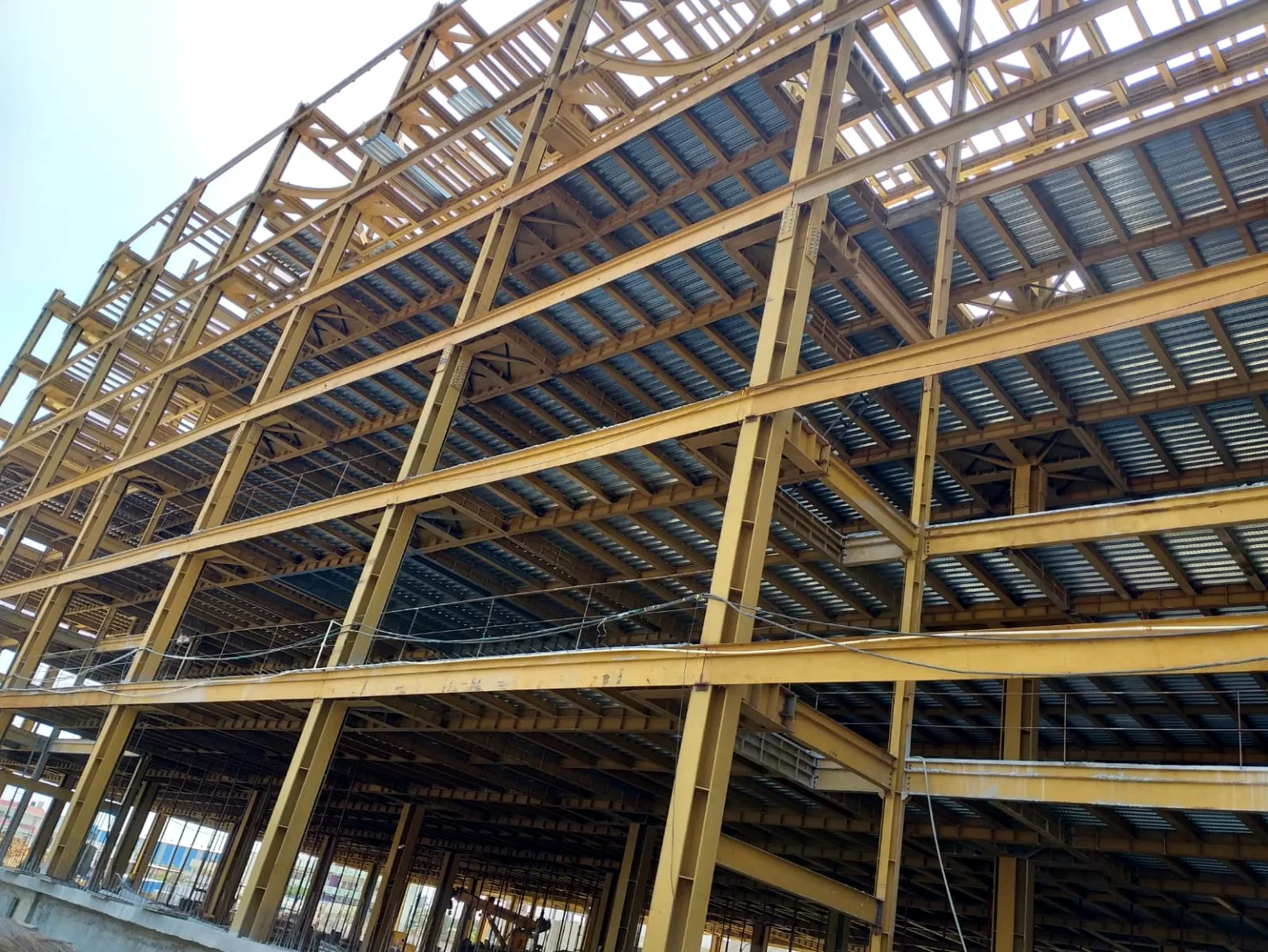 Multi-storey structural steel frame project